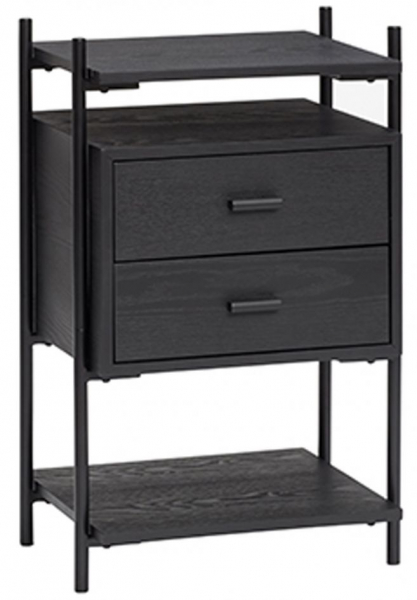 Oldalasztal 'Norm' - Fekete