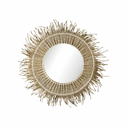 Tükör 'Stina' kerek 60cm - Természetes