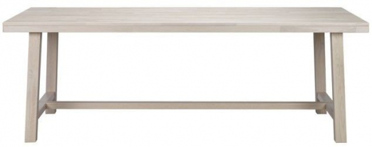 Étkezőasztal 'Brooklyn' 220x95cm - Fehér pigmentált