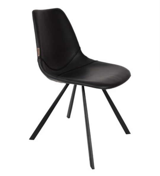 Fotel 'Franky' - Fekete/PU-bőr