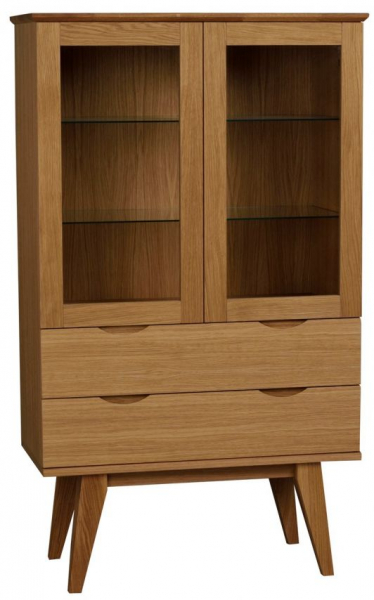 Filippa vitrinszekrény 81x140cm - Tölgy