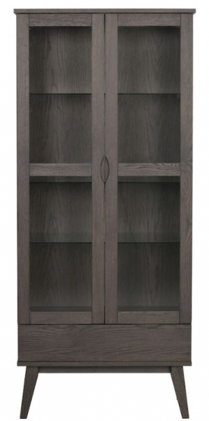 Filippa vitrinszekrény - Sötétbarna