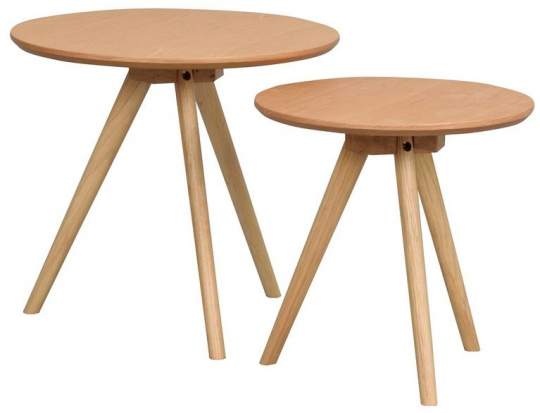 Yumi dohányzóasztal 2 részes - Tölgy