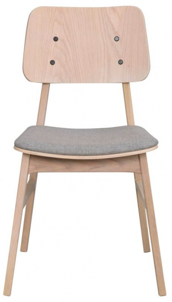 Szék 'Nagano' - Fehér pigmentált tölgy/Szürke