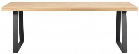 Brooklyn étkezőasztal 220x95cm - Tölgy/Fekete U-láb
