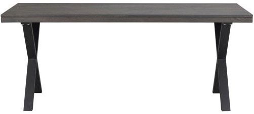 Brooklyn étkezőasztal 170x95cm - Sötétbarna/X láb