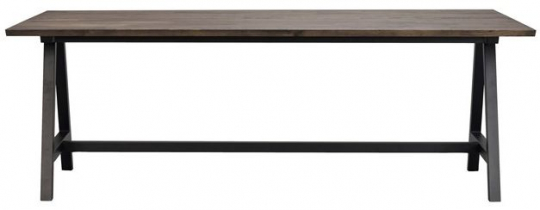 Étkezőasztal 'Carradale' 220x100cm - Barna/A láb