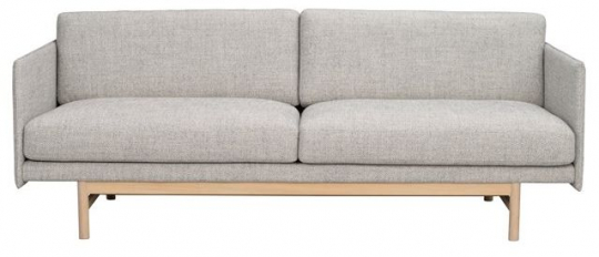 Kanapé 'Hammond' 2-személyes - Szürke/Természetes