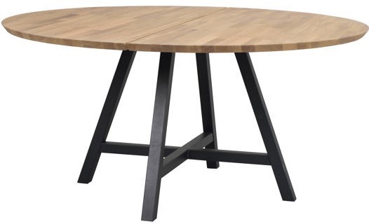 Carradale' kerek étkezőasztal 150cm - Tölgy/X-láb