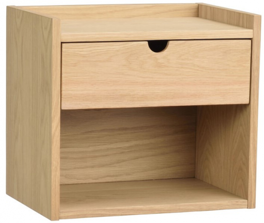 Éjjeliszekrény/Falipolc 'Hillmond' - Tölgy