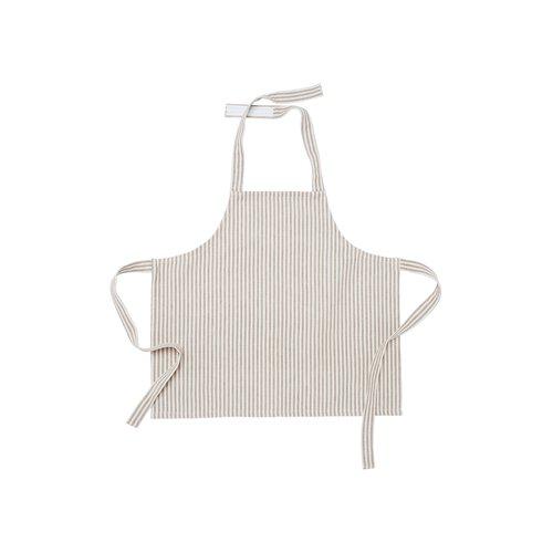 Kötény 'Kitty' 55x50 - Bézs/Fehér