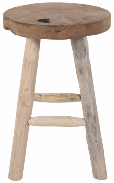 Badia Teak puff - Természetes