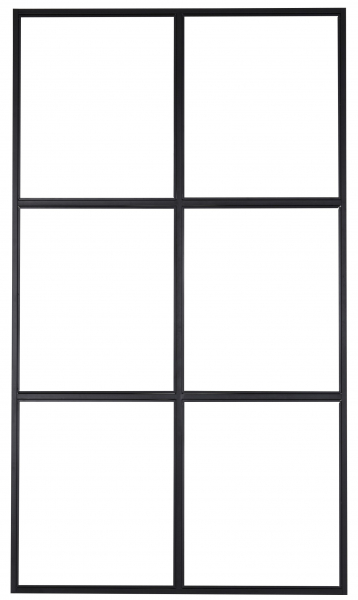 Ipari fal 'Nyköping' - Fekete