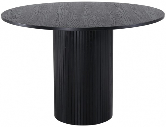Barkaby kerek étkezőasztal 110cm - Fekete