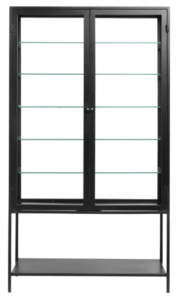 Vitrinszekrény 'Nanda' - Fekete