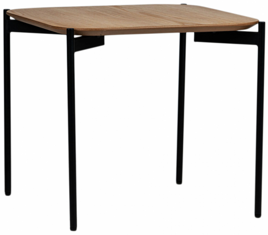 Frida dohányzóasztal 50x50cm - Természetes/Fekete