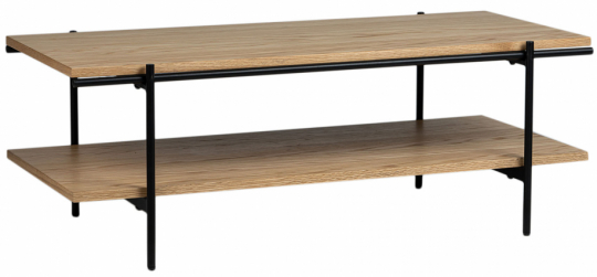 Frida dohányzóasztal - Természetes/Fekete