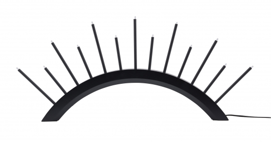 Adventi gyertyatartó 'Mölndal' - Fekete