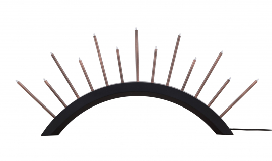 Adventi gyertyatartó 'Norrköping' - Fekete