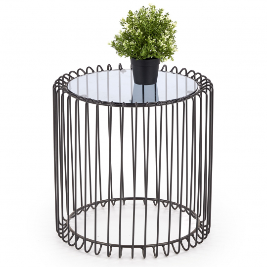 Oldalasztal 'Amina' - Fekete