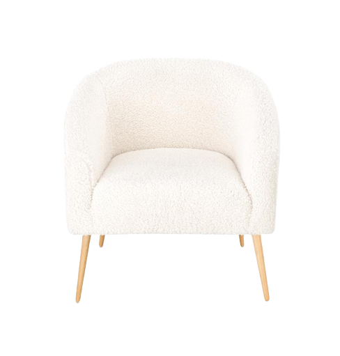 Lugnet fotel - Krém/Natúr