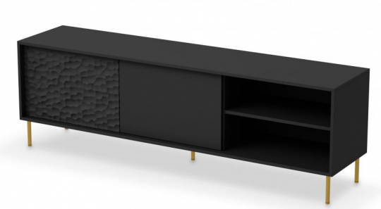 TV-szekrény 'Bullet' - Fekete