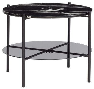 Oldalasztal 'Smoked' - Márvány