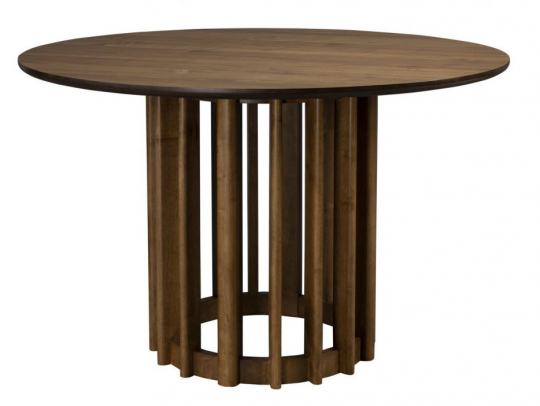 Asztal 'Barlet' Kerek 120cm - Dió