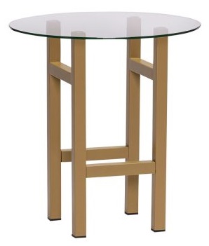 Oldalasztal 'Olive' - Természetes