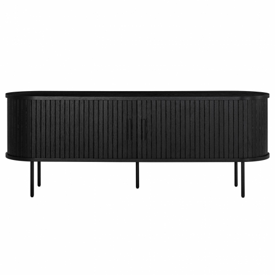 Tv-bänk 'Holmvik' - Fekete