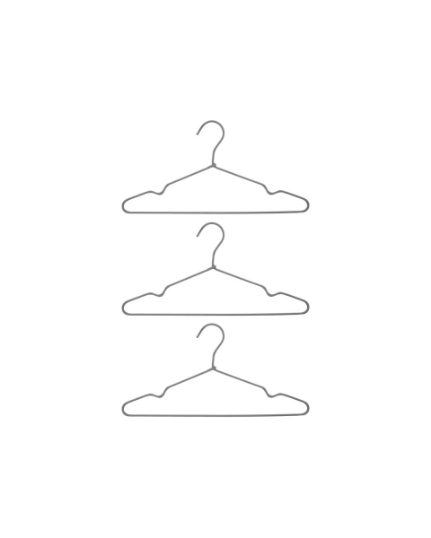 Akasztó 'Wire' 3-as csomag - Világosszürke