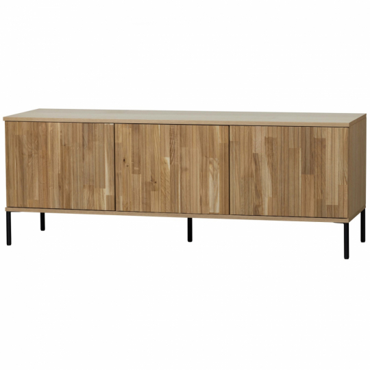 TV-szekrény 'New Gravure' 150 cm - Tölgy/Fekete