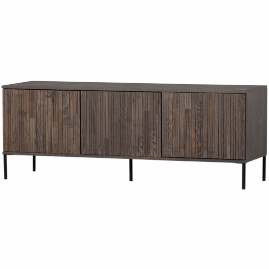 TV-szekrény 'New Gravure' 150 cm - Sötétbarna/Fekete