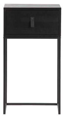 Éjjeliszekrény 'Zola' fiókkal - Fekete