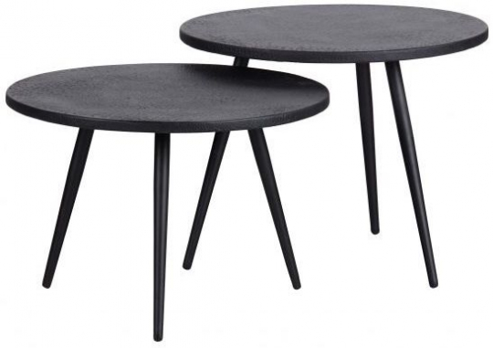 Oldalsó asztal 'Suze' 2 darab - Fekete