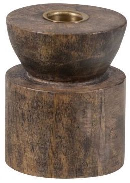 Gyertyatartó 'Aiden' - Barna