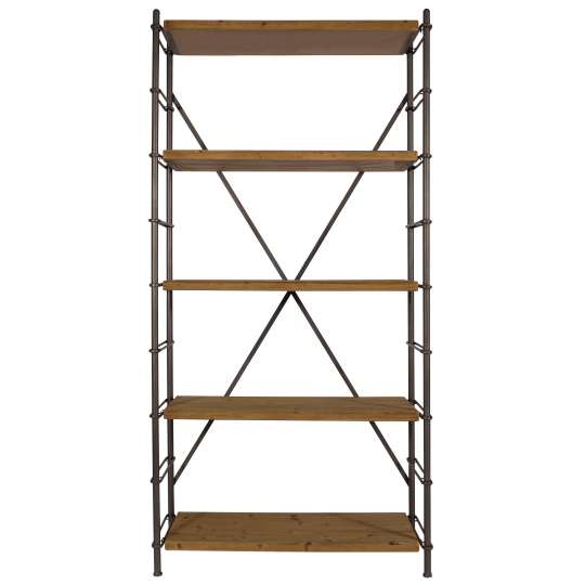 Könyvespolc 'Iron' - Vas