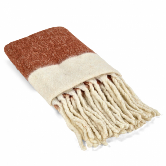 Kockás takaró 'Carrie' 130x170cm - Rózsaszín