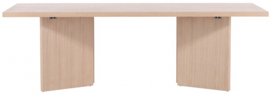 Étkezőasztal 'Bakkafrost' 240x100cm - Fehér pigmentált tölgy