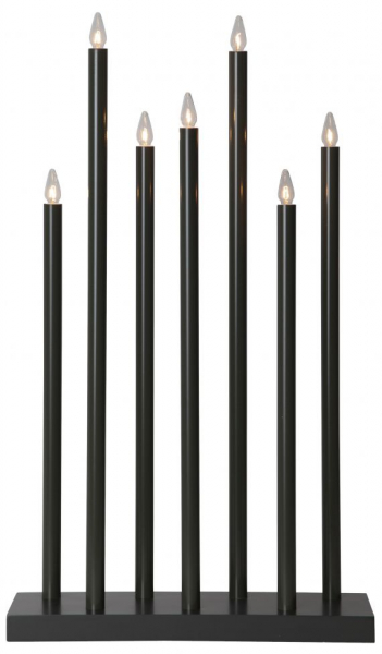 Adventi gyertyatartó 'Holy' 7 Lámpa - Fekete