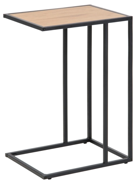 Oldalasztal 'Hydra' 43cm - Természet/Fekete