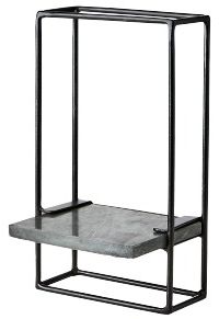 Fali polc 'Milan' - Fekete