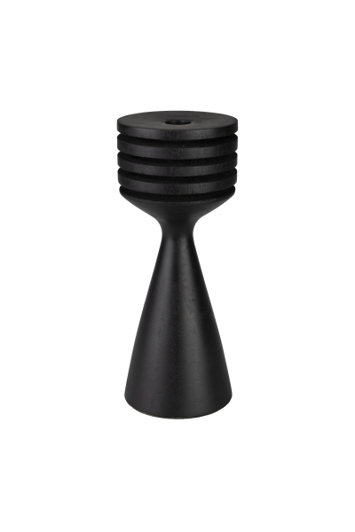 Gyertya tartó 'Hoover' - Fekete