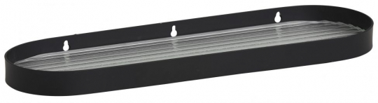 Üvegpolc 'SOTRA' S - Fekete