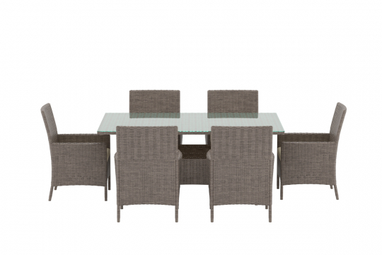 'Lefkas' étkezőgarnitúra – barna