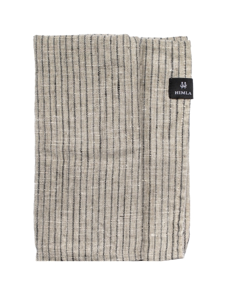 Szalvéta 'Linus' 45x45 - Természetes/Fekete