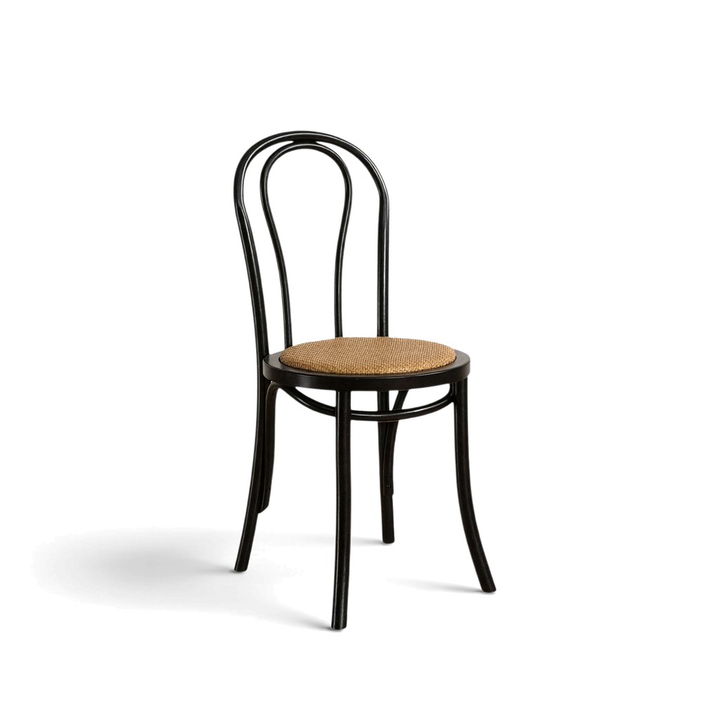 Szék 'Bistro' - Rattan/Fekete