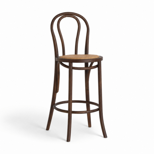 Bárszék 'Bistro' - Dió/Rattan