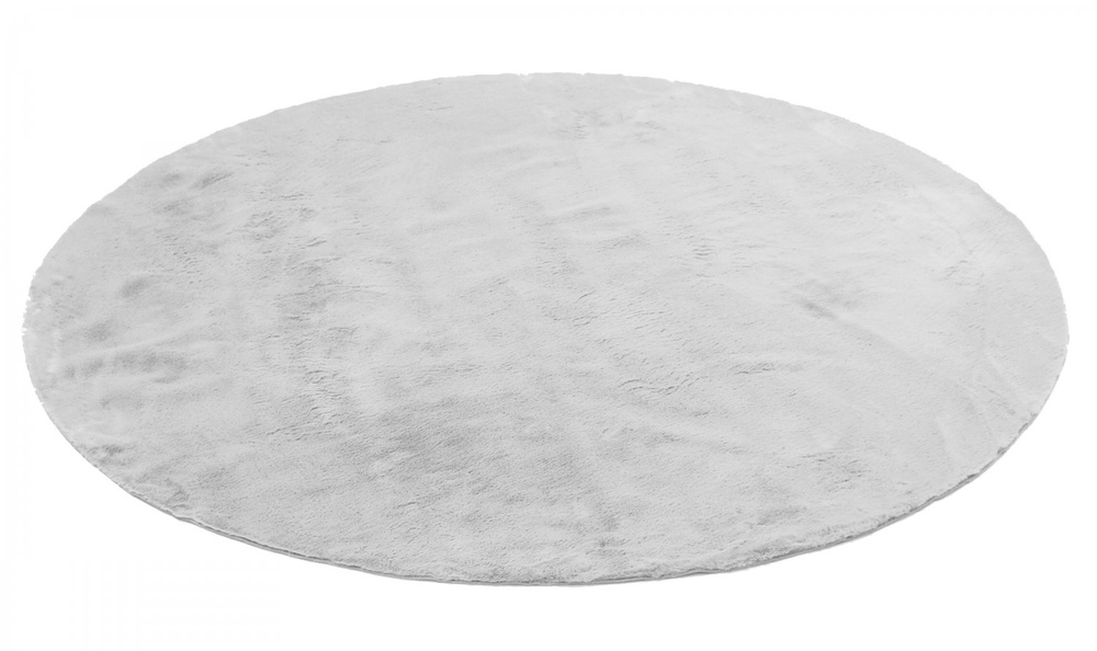 Kerek szőnyeg 'Aranga Super Soft' - Szürke