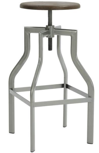 Barstool 'Forshaga' - Ezüst/Natúr